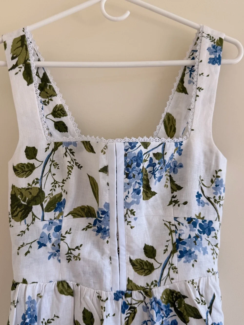 Reformation Tagliatelle Linen Midi Dress In Floral Print Size 4 - Picture 7 of 10